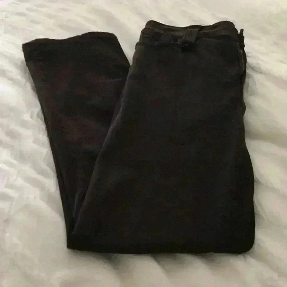 NYDJ brown denim straight leg women’s pants lift tuck technology Sz 6